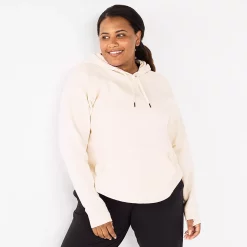 Plus Size Tek Gear® Ultrasoft Fleece Hoodie -Casual Wear Hub 5527170 Natural Scallop