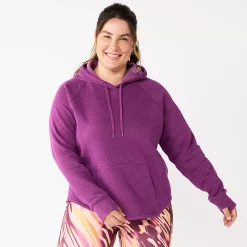 Plus Size Tek Gear® Ultrasoft Fleece Hoodie -Casual Wear Hub 5527170 Ravishing Orchid