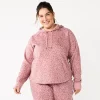 Plus Size Tek Gear® Ultrasoft Fleece Hoodie -Casual Wear Hub 5527170 Rose Leopard