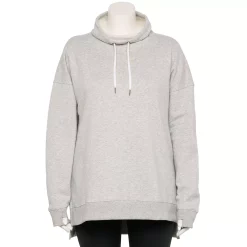 Plus Size Tek Gear® Ultrasoft Fleece Cowlneck Tunic -Casual Wear Hub 5527206 Metro Heather