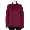 Plus Size Tek Gear® Ultrasoft Fleece Cowlneck Tunic -Casual Wear Hub 5527206 Night Sangria