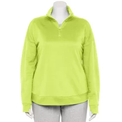 Plus Size Tek Gear® Quarter-Zip Ultrasoft Fleece Jacket