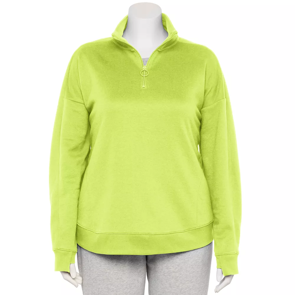 Plus Size Tek Gear® Quarter-Zip Ultrasoft Fleece Jacket 1 Plus Size Tek Gear® Quarter-Zip Ultrasoft Fleece Jacket
