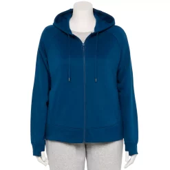 Plus Size Tek Gear® Ultrasoft Fleece Jacket 21 Plus Size Tek Gear® Ultrasoft Fleece Jacket -Casual Wear Hub 5540291 Blue Crayon