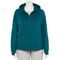 Plus Size Tek Gear® Ultrasoft Fleece Jacket 18 Plus Size Tek Gear® Ultrasoft Fleece Jacket -Casual Wear Hub 5540291 Night Life Teal