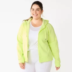 Plus Size Tek Gear® Ultrasoft Fleece Jacket 16 Plus Size Tek Gear® Ultrasoft Fleece Jacket -Casual Wear Hub 5540291 Real Lemon