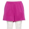 Plus Size Tek Gear® Ultrasoft Fleece Raw-Hem Shorts -Casual Wear Hub 5540831 Fantasy Berry