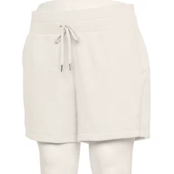 Women's Tek Gear® Ultrasoft Fleece Shorts -Casual Wear Hub 5540849 Natural Scallop