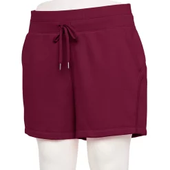 Women's Tek Gear® Ultrasoft Fleece Shorts -Casual Wear Hub 5540849 Night Sangria