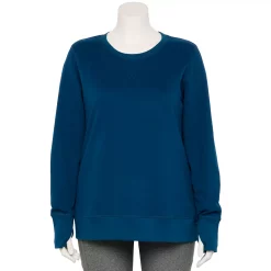 Plus Size Tek Gear® Ultrasoft Fleece Sweatshirt -Casual Wear Hub 5542897 Blue Crayon