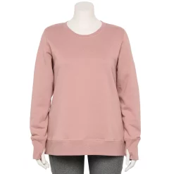 Plus Size Tek Gear® Ultrasoft Fleece Sweatshirt -Casual Wear Hub 5542897 Martini Rose