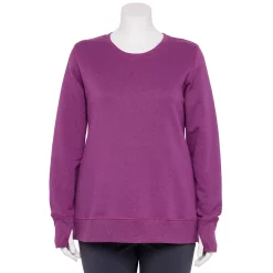 Plus Size Tek Gear® Ultrasoft Fleece Sweatshirt -Casual Wear Hub 5542897 Ravishing Orchid