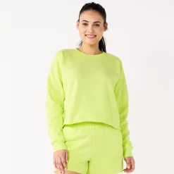 Women's Tek Gear® Ultrasoft Fleece Easy Crop Sweatshirt