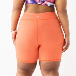 Plus Size Tek Gear® 7-in. Brushed High-Waisted Bike Shorts -Casual Wear Hub 5553994 ALT