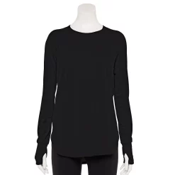 Women's Tek Gear® Long Sleeve Tunic -Casual Wear Hub 5560866 Black