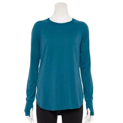 Women's Tek Gear® Long Sleeve Tunic -Casual Wear Hub 5560866 Blue Crayon