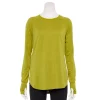 Women's Tek Gear® Long Sleeve Tunic -Casual Wear Hub 5560866 Lime Verbena