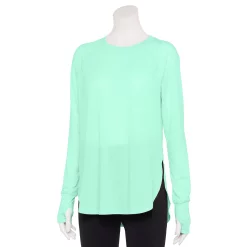 Women's Tek Gear® Long Sleeve Tunic -Casual Wear Hub 5560866 Shy Green