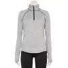Women's Tek Gear® Quarter-Zip Performance Jacket -Casual Wear Hub 5562008 Gray