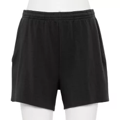 Women's Tek Gear® French Terry Raw-Hem Shorts 14 Women's Tek Gear® French Terry Raw-Hem Shorts -Casual Wear Hub 5562072 Black