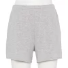 Women's Tek Gear® French Terry Raw-Hem Shorts -Casual Wear Hub 5562072 Metro Heather