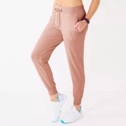 Women's Tek Gear® French Terry Joggers -Casual Wear Hub 5562565 Martini Rose