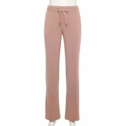 Women's Tek Gear® French Terry Straight-Leg Pants -Casual Wear Hub 5562619 Martini Rose