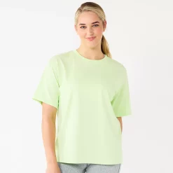Women's Tek Gear® Oversized Tee 14 Women's Tek Gear® Oversized Tee -Casual Wear Hub 5565437 Brisk Mint