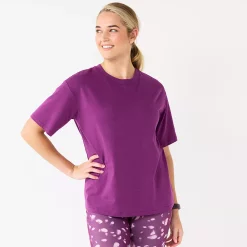 Women's Tek Gear® Oversized Tee 15 Women's Tek Gear® Oversized Tee -Casual Wear Hub 5565437 Ravishing Orchid
