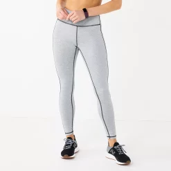 Petite Tek Gear® Ultrastretch High-Waisted Side Pocket Leggings -Casual Wear Hub 5567546 Gray