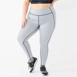 Plus Size Tek Gear® High-Waisted Ultrastrech Side Pocket Leggings 11 Plus Size Tek Gear® High-Waisted Ultrastrech Side Pocket Leggings -Casual Wear Hub 5567969 Gray