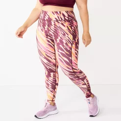 Plus Size Tek Gear® High-Waisted Ultrastrech Side Pocket Leggings 16 Plus Size Tek Gear® High-Waisted Ultrastrech Side Pocket Leggings -Casual Wear Hub 5567969 Wine Warped
