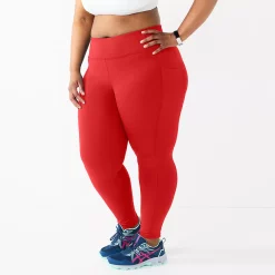 Plus Size Tek Gear® Core High-Waisted Side Pocket 7/8 Leggings