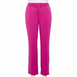 Plus Size Tek Gear® French Terry Straight-Leg Pants 8 Plus Size Tek Gear® French Terry Straight-Leg Pants -Casual Wear Hub 5568084 Fantasy Berry