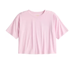 Women's Tek Gear® Crop Easy Tee -Casual Wear Hub 5575182 ALT2