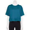 Women's Tek Gear® Crop Easy Tee -Casual Wear Hub 5575182 Blue Crayon