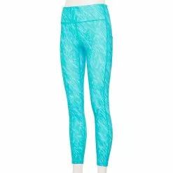 Women's Tek Gear® Ultrastretch High-Waisted Side Pocket 7/8 Leggings 54 Women's Tek Gear® Ultrastretch High-Waisted Side Pocket 7/8 Leggings -Casual Wear Hub 5576168 Blue Warped