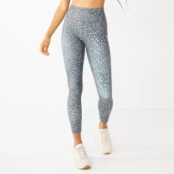 Women's Tek Gear® Ultrastretch High-Waisted Side Pocket 7/8 Leggings 52 Women's Tek Gear® Ultrastretch High-Waisted Side Pocket 7/8 Leggings -Casual Wear Hub 5576168 Gray Leopard