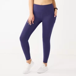 Women's Tek Gear® Ultrastretch High-Waisted Side Pocket 7/8 Leggings 39 Women's Tek Gear® Ultrastretch High-Waisted Side Pocket 7/8 Leggings -Casual Wear Hub 5576168 Maxwell Purple
