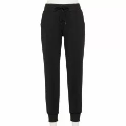 Women's Tek Gear® Weekend French Terry Joggers -Casual Wear Hub 5576182 Black