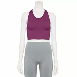 Tek Gear® Seamless Longline Sports Bra -Casual Wear Hub 5576477 Ravishing Orchid
