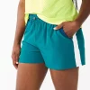 Women's Tek Gear® Woven Running Shorts -Casual Wear Hub 5636868 Night Life Teal