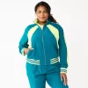 Plus Size Tek Gear® Woven Tracksuit Jacket -Casual Wear Hub 5638591 Night Life Teal