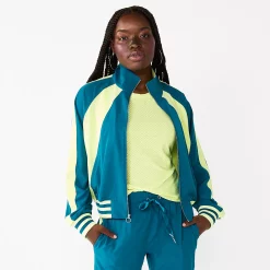 Women's Tek Gear® Woven Track Jacket 9 Women's Tek Gear® Woven Track Jacket -Casual Wear Hub 5638616 Night Life Teal