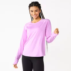 Women's Tek Gear® Performance Long Sleeve Tee -Casual Wear Hub 5653105 Little Lavender