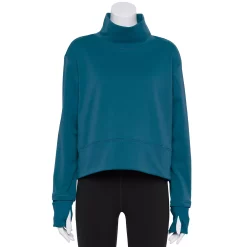 Women's Tek Gear® Run Mockneck Long Sleeve Top 13 Women's Tek Gear® Run Mockneck Long Sleeve Top -Casual Wear Hub 5653465 Blue Crayon