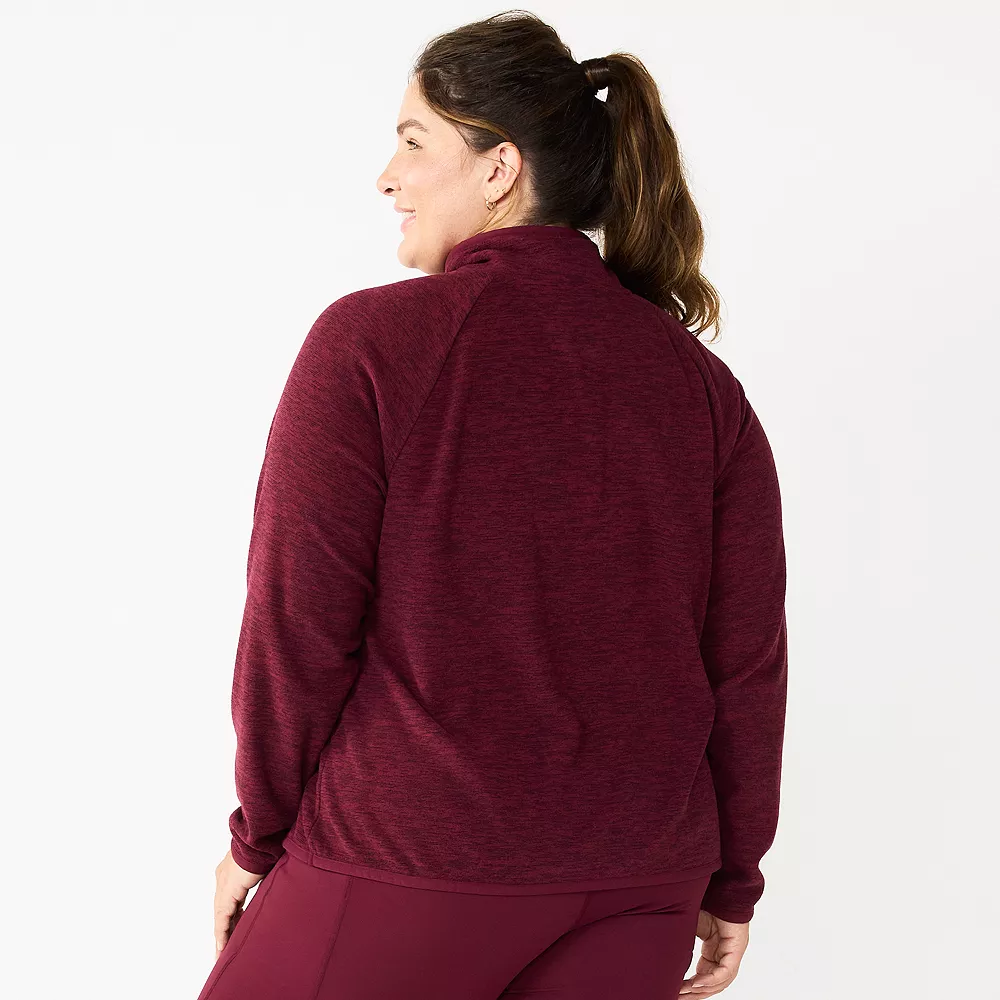 Plus Size Tek Gear® Microfleece Quarter-Zip Top 5 Plus Size Tek Gear® Microfleece Quarter-Zip Top - Image 5