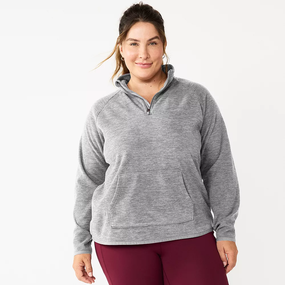 Plus Size Tek Gear® Microfleece Quarter-Zip Top 4 Plus Size Tek Gear® Microfleece Quarter-Zip Top - Image 4