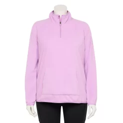 Plus Size Tek Gear® Microfleece Quarter-Zip Top 7 Plus Size Tek Gear® Microfleece Quarter-Zip Top -Casual Wear Hub 5656194 Little Lavender