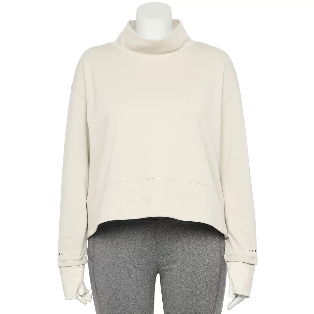 Plus Size Tek Gear® Run Mockneck Long Sleeve Top 1 Plus Size Tek Gear® Run Mockneck Long Sleeve Top